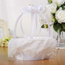 Bridal Crystal Heart Flower Girl Basket + Ring Bearer Pillow Wedding Party VEI