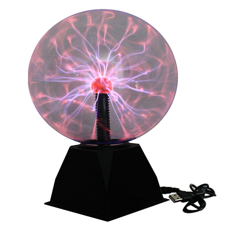 5" Glass Nebula Plasma Ball Sphere Globe Lamp Touch Motion Disco Party Light