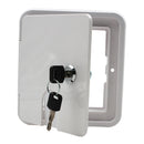 Square ELECTRIC CABLE HATCH w/ Key, for RV Electric Cord RV Camper Electric Cord