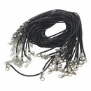 30 X Wax cotton cord necklace pendant necklace chain 2mm + Clasp