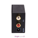 Digital Optical Coax Coaxial Toslink to Analog RCA L/R Converter Adapter