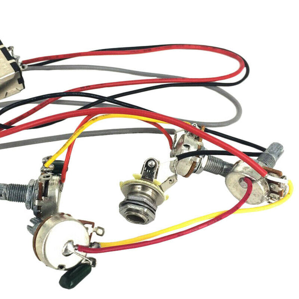 For Lp Electric Guitar Wiring Harness Prewired 2V2T 3-Way Toggle Switch 500