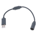 Wired controller USB breakaway adapter cable cord for xbox 360 Gray 23cm G 3~