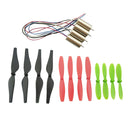 8520 8.5x20mm Coreless Motor + 12pcs CW CCW Propeller Prop for DIY Micro FPV
