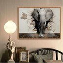 Elephant 5D DIY Round Diamond Painting Embroidery Kits Cross Stitch Mosaic