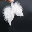White Feather Angel Wings Christmas Tree Decoration Hanging Xmas Ornament 10pcs