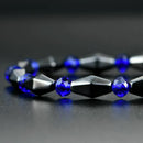 Fashion Natural Stone Magnetite Black Gallstone Beaded Bracelet Health Bang D3Q7