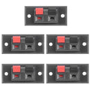 5pcs 2 Positions Push-in Jack Spring Load Audio Speaker Terminals Connectors
