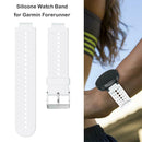 Silicone Porous Watchband for Garmin Forerunner 220 230 235 620 630 (White) A