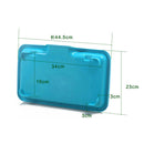 Blue Kitchen Sink Dish Drying Rack Drainer Washing Holder Basket Organizer
