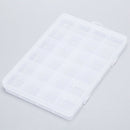 24 Slots Transparent Rectangle Beads Earrings Jewelry Storage Box Case Organi OZ