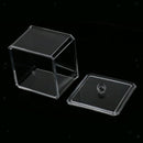 Acrylic Makeup Holder Cotton Pads Storage Box Cosmetic Case Organizer 9.5CM