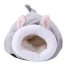 Pet Sleeping House Warm Hamster Puppy Kitten Bed Soft Nest Kennel (Grey)