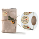 1.5 inch Round Kraft Thank You for Supporting Stickers / 500 Labels Per RolSEAU
