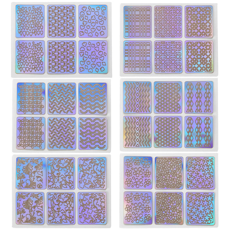 24pcs Nail Art Stickers Waterproof Salon Nail Beauty Trandfer Decoration