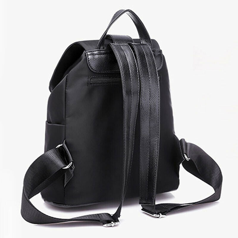 Fashion Waterproof Oxford PU Leather Backpack Girls School Bag Shoulder Bag G8N9