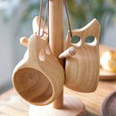 Wooden Cup Primitive Handmade Natural Wood Coffee Tea Beer Juice Milk Mu XXQ