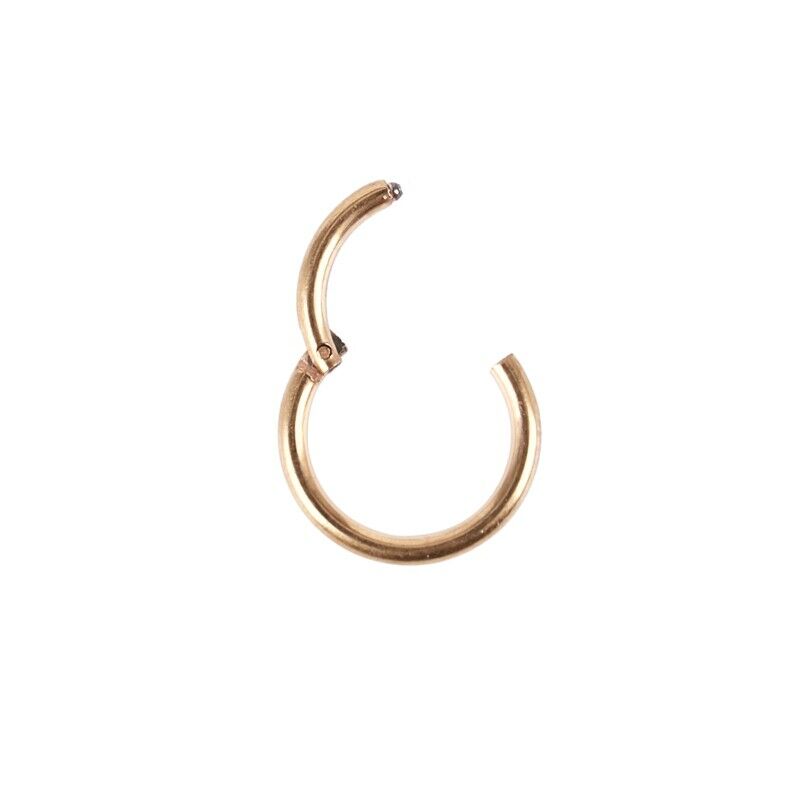 1.2mm Titanium steel Clicker Septum Segment Lip Nose Ear Hoop Body Piercing L5G8