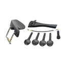 Ebony Violin Chinrest Screws Tuning Pegs Tailpiece Tail Nail for 4/4 Violin