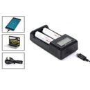 Digital LCD 2 Slots Smart Battery Charger for AA/AAA/NiMH/Li-ion  USB