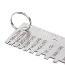 Wire Gauge Thickness Measuring Tool Wire/Sheet Metal Gage Measurement WL BX