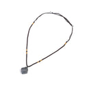 Black Tourmaline Stone Pendant Necklace Natural Crystal Gem Specimen Jewelry Hot