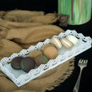 Sweetgo Rectangle Tray For Cupcake White Wedding Cake Tools For Display Dec