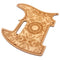 Maple Wood Guitar Pickguard Scratch Plate Guard Protector With Flower Patte