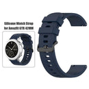 20mm Silicone Wrist Strap for Amazfit GTR 42mm/GTS/BIP/BIP Lite (Dark Blue) A