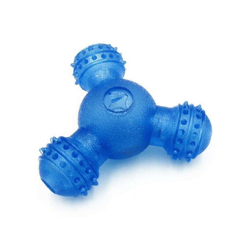 Dog Chew Toys Triple-Cornered Leakage Food Training Tool Food Dispenser Pet