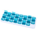 Pill Box Monthly 31 Days Medicine Storage Portable Case Folding Travel Use