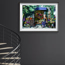 1000pcs Flower Shop Jigsaw DIY Puzzle Educational Assembling Anime Picture