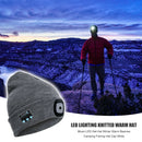 Wireless Bluetooth Music Hat Winter Knitted Earphone Beanie Cap with LED Light