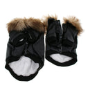 Pet Cat Dog Warm Clothes Winter Coat Dog Cat Pet Jacket Costume Black M