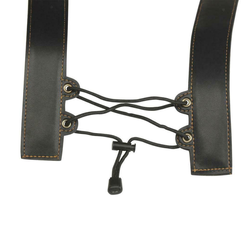 Saxophone Shoulder Strap - Synthetic Leather, 100% Handmade, No Stress on Neck