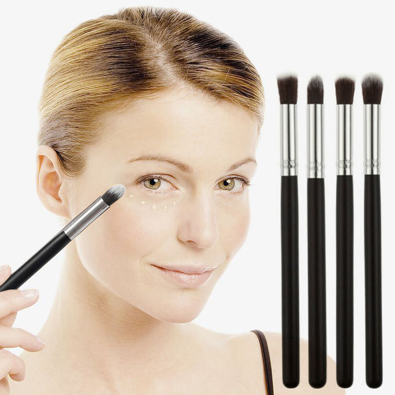 4Pcs Pro Eyeshadow Blending Powder Foundation Brush Set Cosmetic Makeup Tool