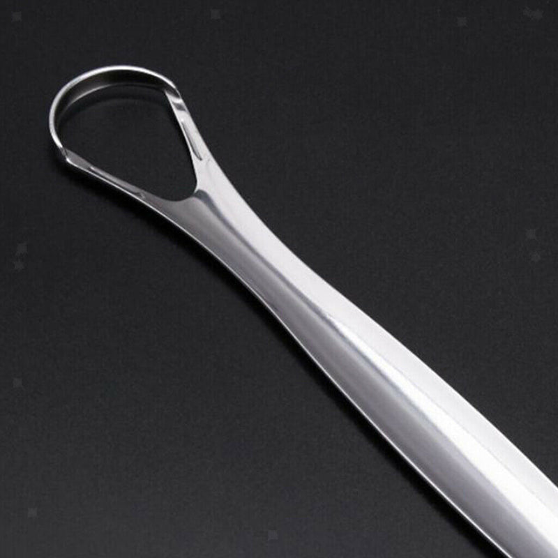 2x Stainless Steel Tongue Tounge Cleaner Scraper Dental Care Hygiene Mouth Oral