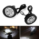 2PCS  Motorcycle Spot Fog Light Headlight Waterproof 6 LED Front Head Lamp COE