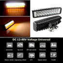 18LED Work Light 18W 3030 1080LM Dual-Color Car Off-Road Vehicle Spot Lamp
