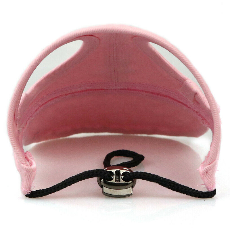 Baseball Hat Sun-shading Bucket Cap with Ear Holes For Dogs Pet Cats Pink M