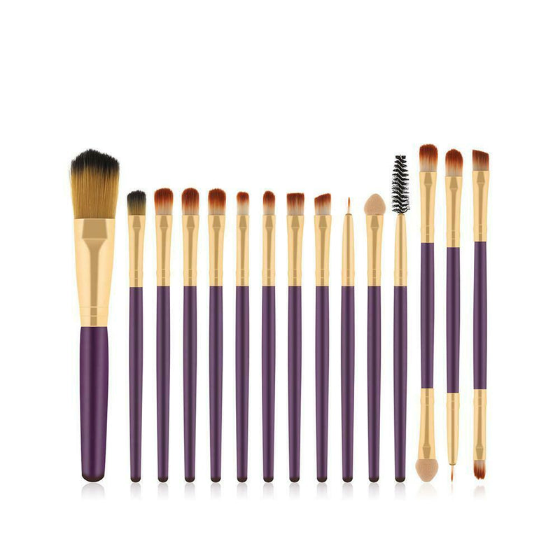 15pcs Makeup Brushes Kit Wood Handle Eyes Face Cosmetic Beauty Pens (120)