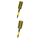 2pc Nylon Bristle Round Hair Roller Brush