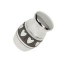 Heart Pattern Stainless Steel Cremation Urn Ash Memorial Container Pendant