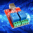 2-way control switch 5V computer USB drive free relay module