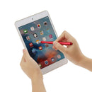 WK132 Round+6.0 Fabric Tip Touch Screen Capacitive Stylus Pen (Red)
