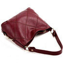 Women Bag Soft PU Leather Messenger Totes Handbags Shoulder Bags(Wine Red) A
