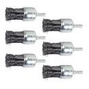 6pcs Wire Knot End Brush Rust Paint Removal Tools for Die Grinder or Drill, 25mm