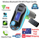 Wireless Bluetooth Car Kit FM Transmitter Radio MP3 Music Player LCD USB Charger