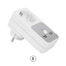 Smart Hour Timer Switch Socket Dual USB Digital Electronic Countdown Timer New