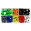 2X(400Pcs/Set Awg 22-10 Insulated Cord Pin End Terminal Kit Set Wire Copper